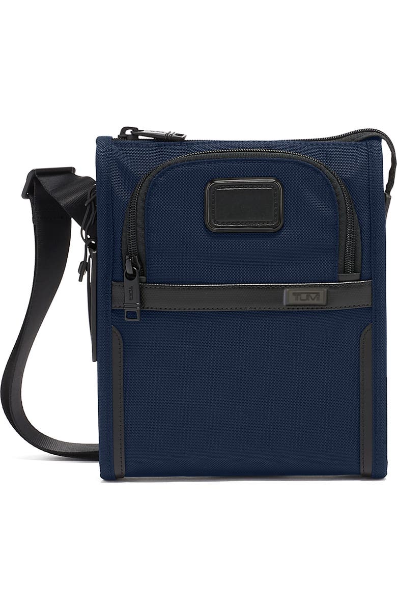 TUMI Alpha Pocket Small Crossbody Bag, Main, color, Navy
