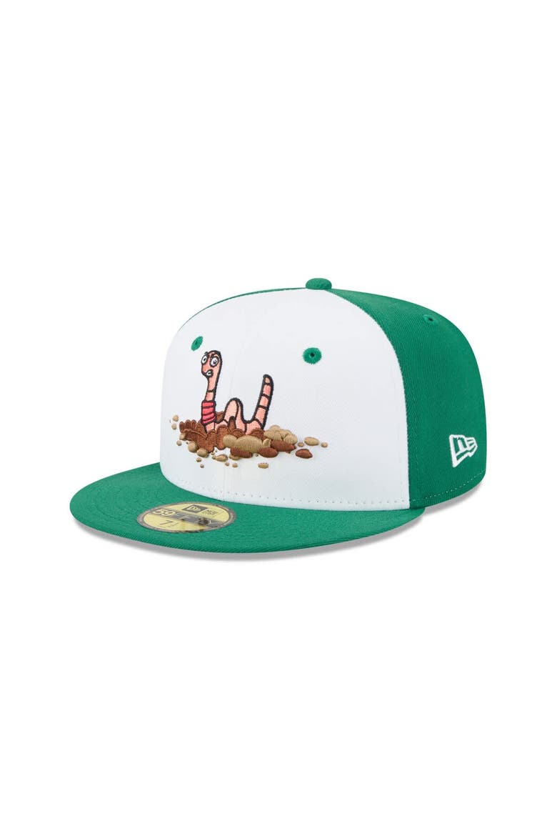 Men's New Era  White Worcester Red Sox Theme Nights 59FIFTY Fitted Hat, Alternate, color, White