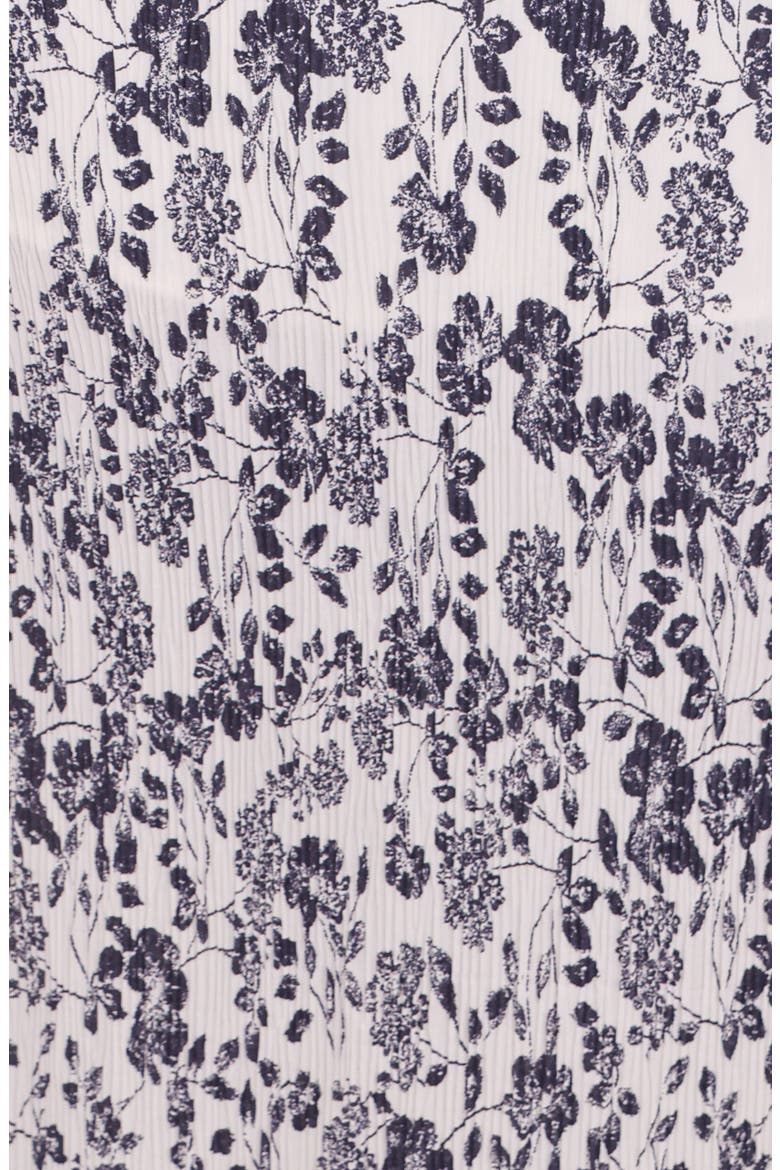 Pontee One-Shoulder Pleated Maxi Dress, Alternate, color, NAVY FLORAL