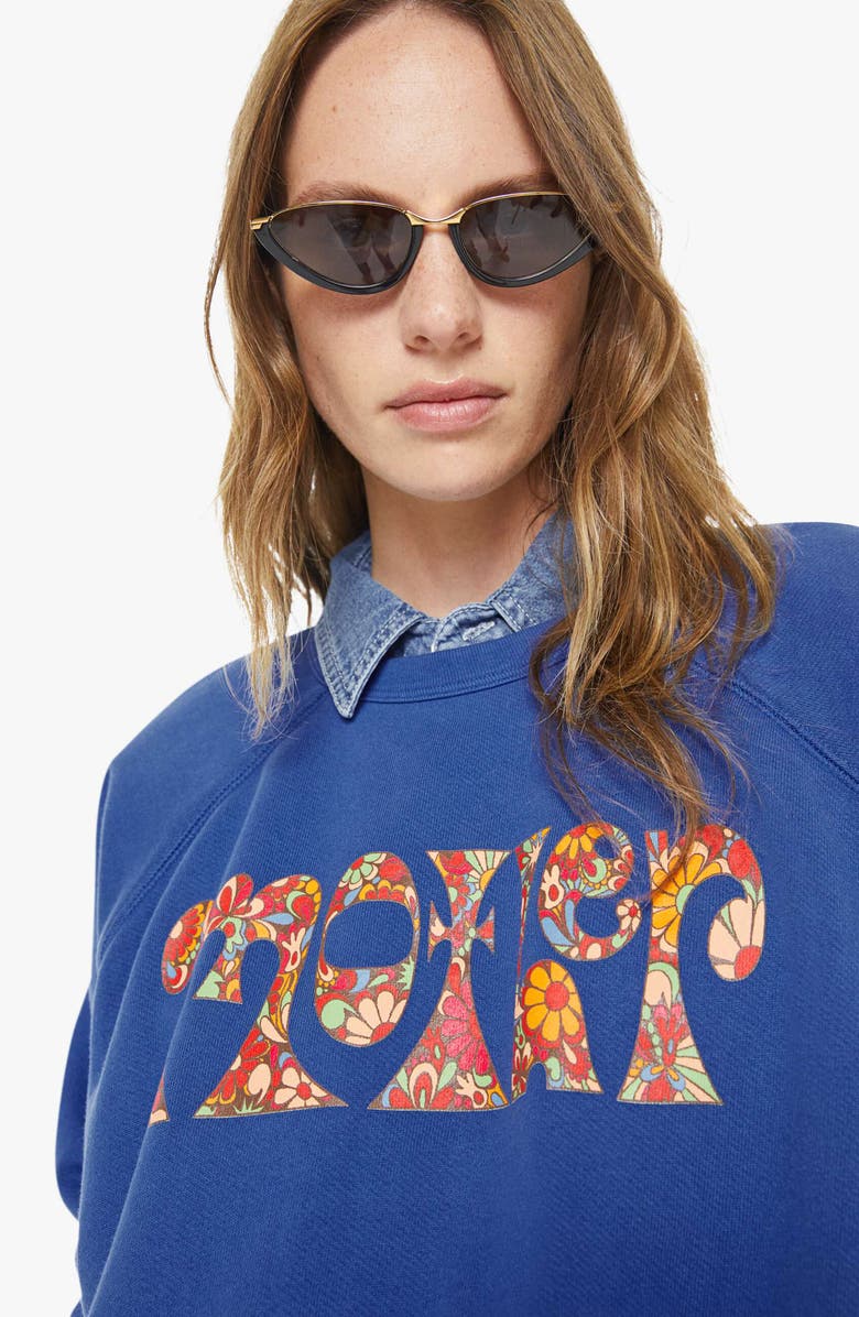 MOTHER The Concert Logo Graphic Sweatshirt, Alternate, color, Petal Power