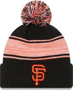 New Era Men's New Era Black San Francisco Giants Chilled Cuffed Knit Hat with Pom