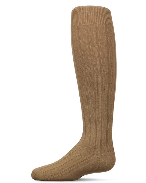 Wide Ribbed Uniform Knee Socks (Big Kid)