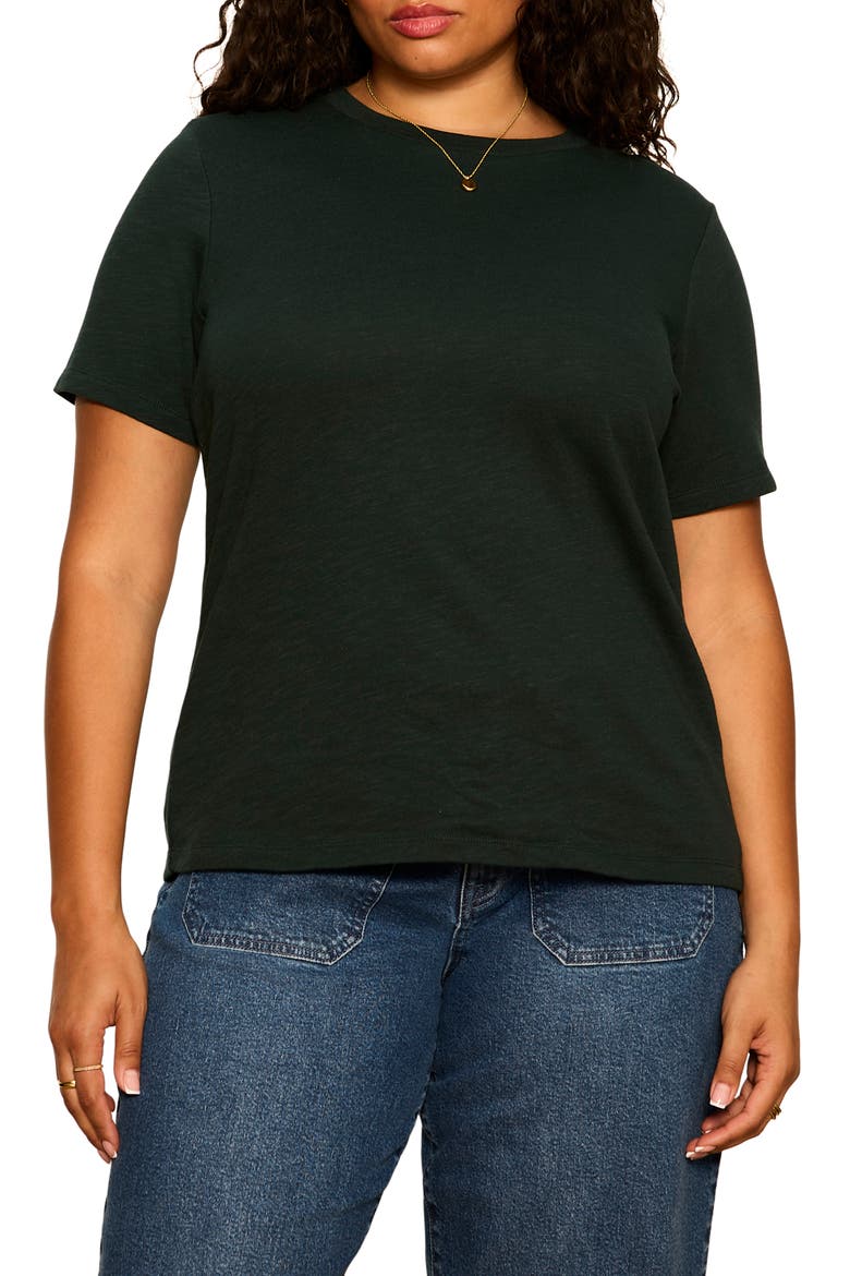 Icon Cotton T-Shirt, Main, color, FOREST GREEN