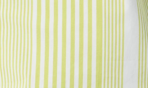 Do By Dee Ocleppo Noelle Stripe Cotton Button-up Shirt In Apple Green- Shirting Stripe