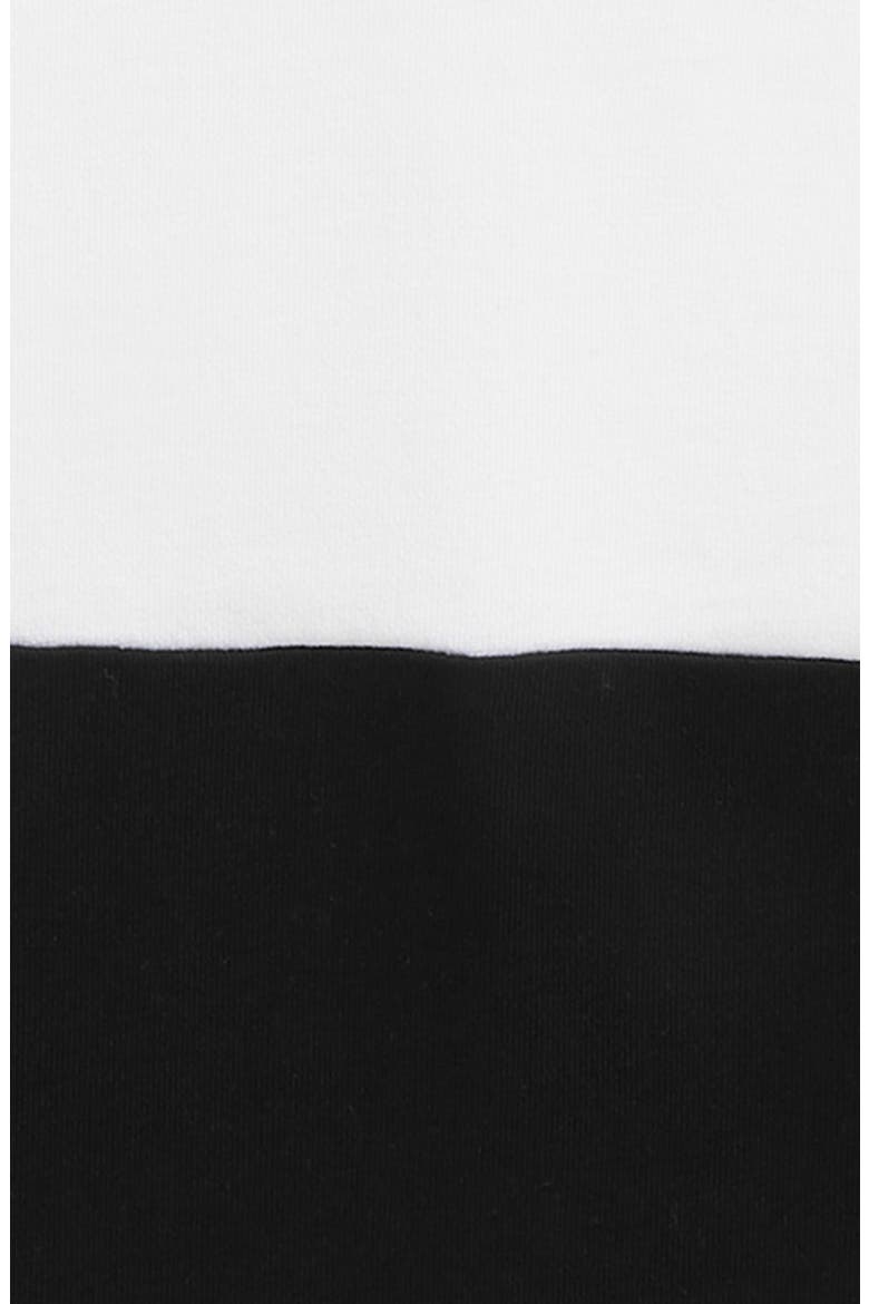 Kids' Logo Colorblock Hoodie, Alternate, color, 090 WHITE W BLACK