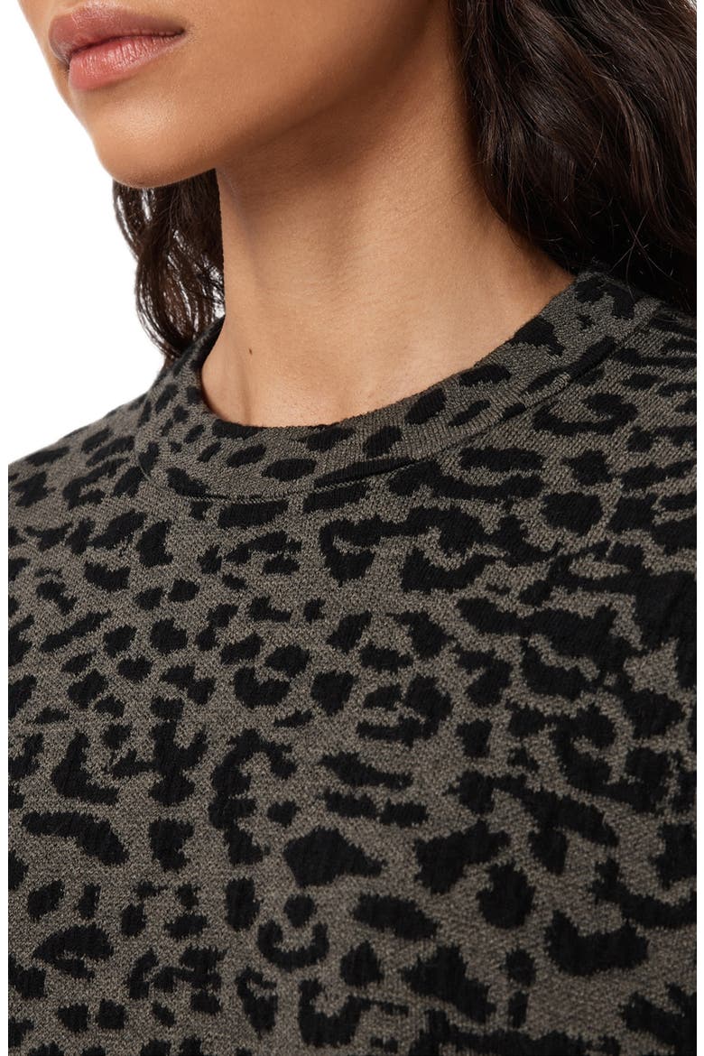 Lenny Animal Print Cotton T-Shirt, Alternate, color, KHAKI BROWN