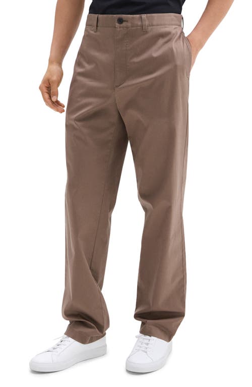 Theory Hanson Straight Leg Chinos In Walnut