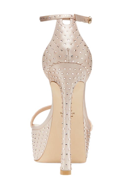Stuart Weitzman Nudistcurve Hollywood Shine Sandal In Blue