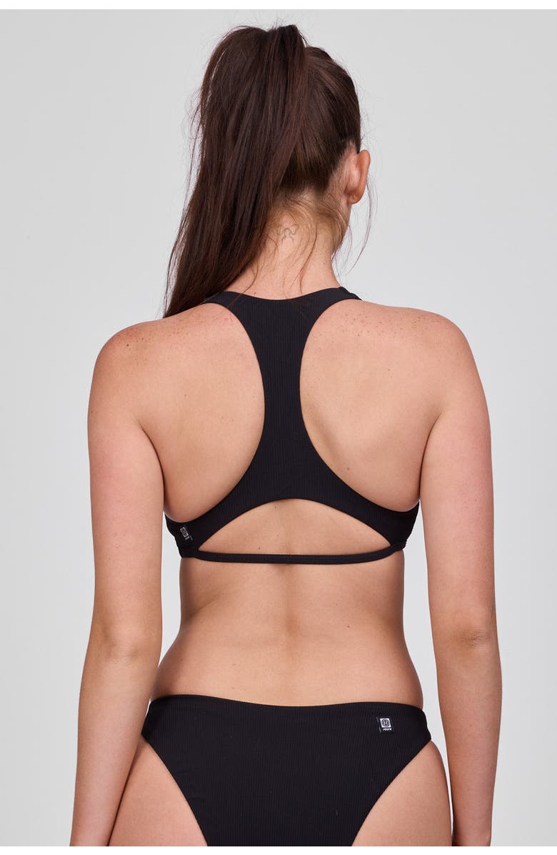 JOLYN Doris Bikini Top, Alternate, color, Black Ribbed
