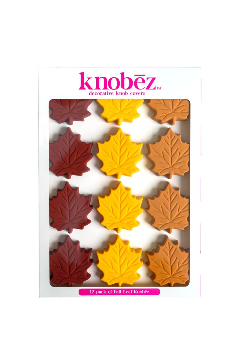 Knobēz Decorative Knob Cover, Fall Leaf, 12 Pack, Main, color, 