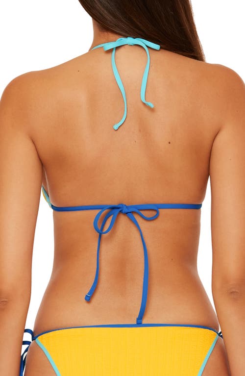 Becca Crinkle Crush Reversible Triangle Bikini Top