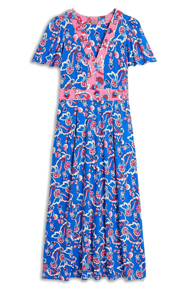 Boden Ellie Print Flutter Sleeve Dress, Alternate, color, 