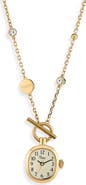 Timex® Mini Cavatina Pendant Necklace Watch, 17mm x 25mm