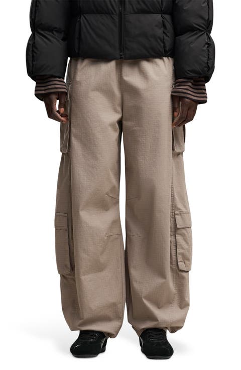 Relaxed Barrel Cargo Pants