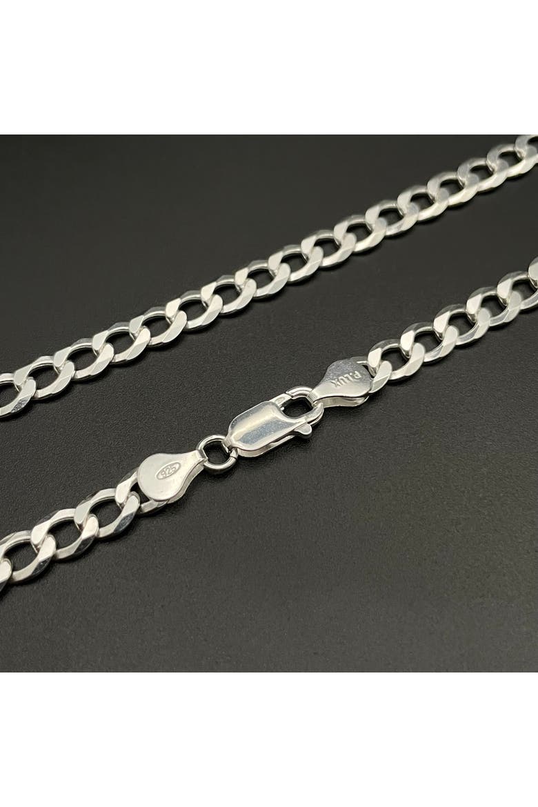 Sterling Silver Thick Curb Chain, Alternate, color, Silver