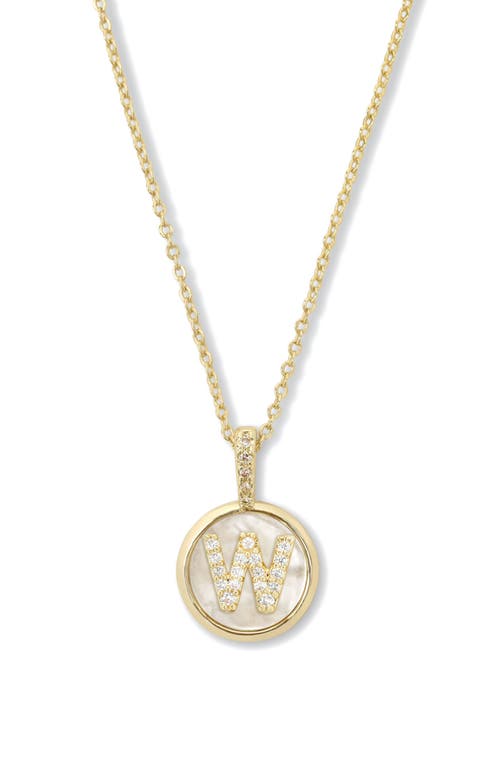 Melinda Maria Baby Love Letters Initial Pendant Necklace In Gold W
