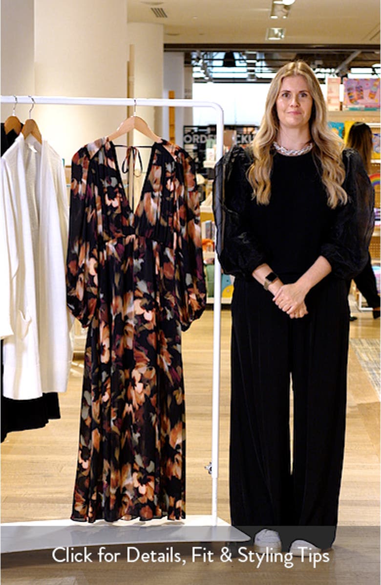 The Filia Long Sleeve Maxi Dress, sales video thumbnail