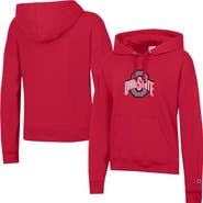 Champion Women's Champion Scarlet Ohio State Buckeyes Powerblend Fleece Pullover Hoodie