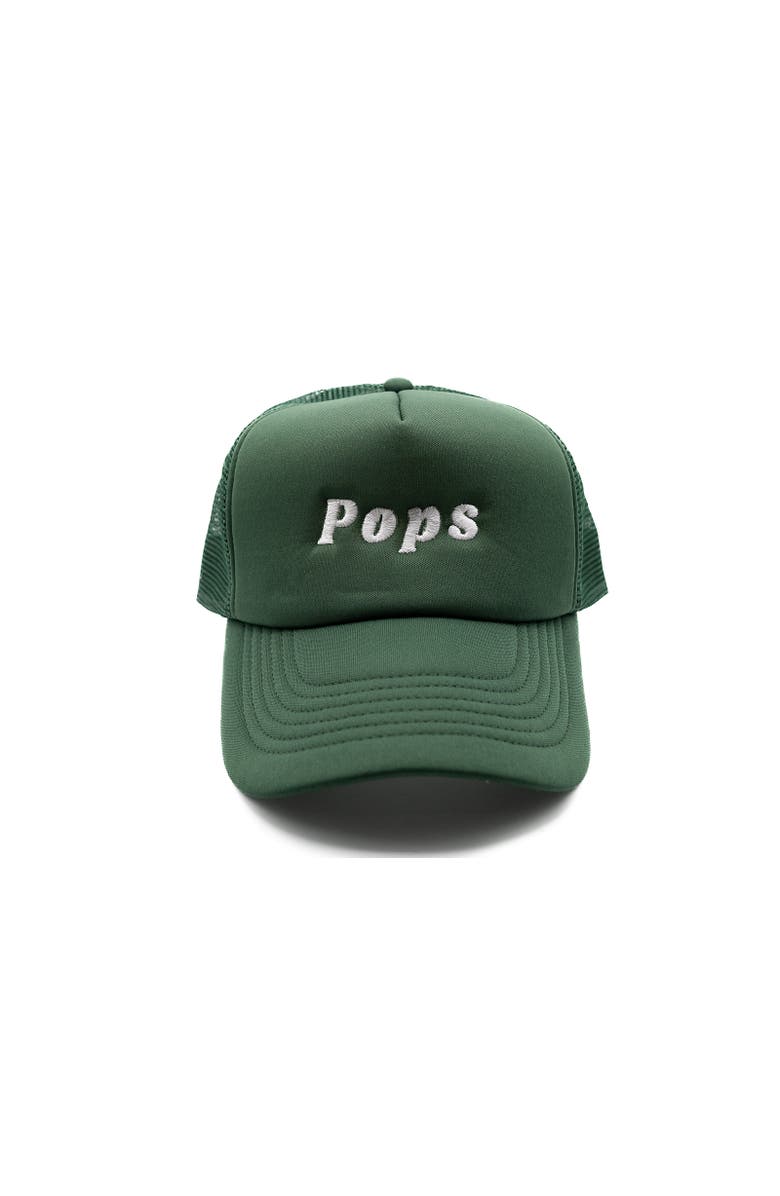 Rey To Z Pops Foam Trucker Hat, Main, color, Dark Green