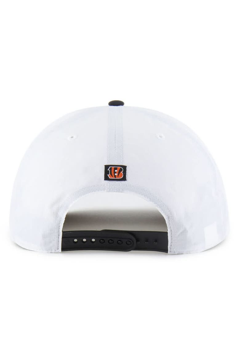Men's '47 White/Black Cincinnati Bengals Suburbia Hitch Two-Tone Adjustable Hat, Alternate, color, White