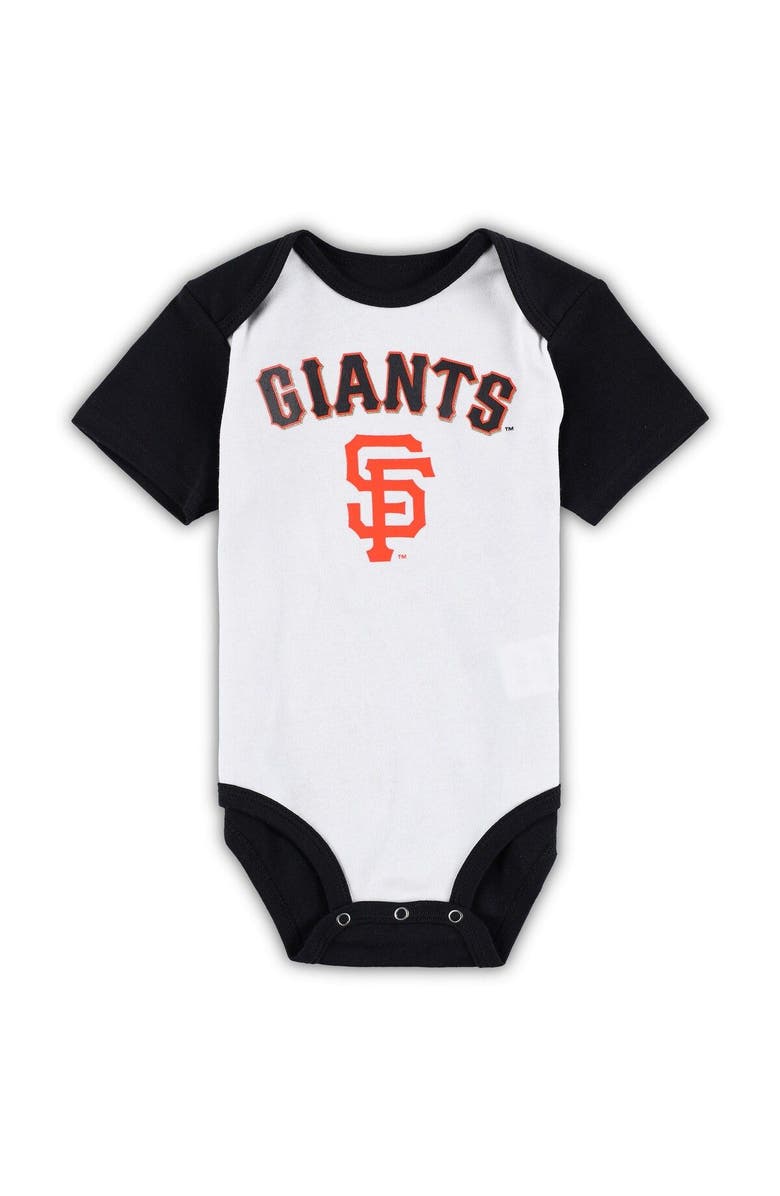 Outerstuff Infant White/Heather Gray San Francisco Giants Two-Pack Little Slugger Bodysuit Set, Alternate, color, White