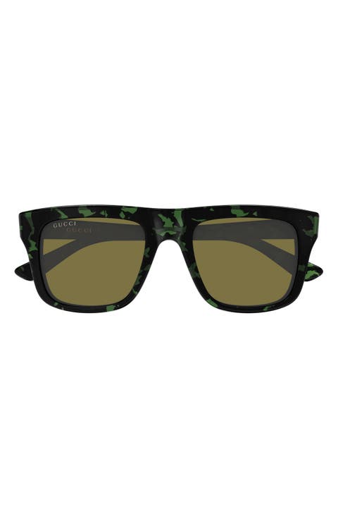 GG2242S 51mm Polarized Gradient Square Sunglasses