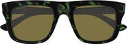 Gucci GG2242S 51mm Polarized Gradient Square Sunglasses