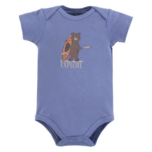Hudson Baby Essential Cotton Bodysuits 5-piece Set In Multi