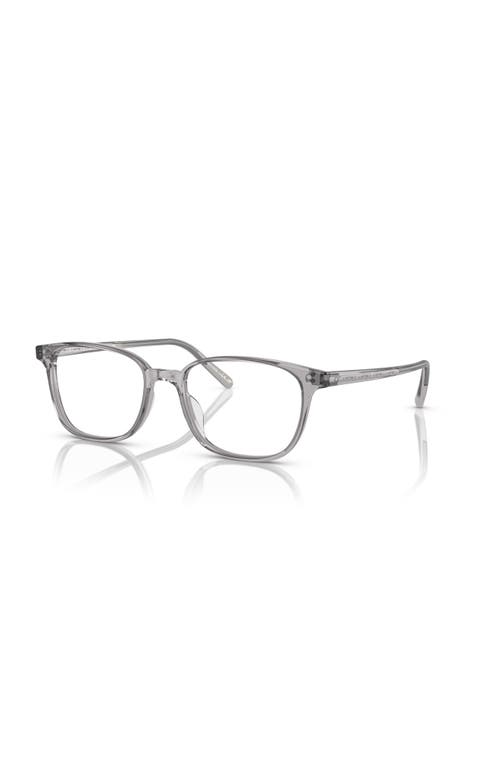 Oliver Peoples 51mm Square Optical Glasses In Gray