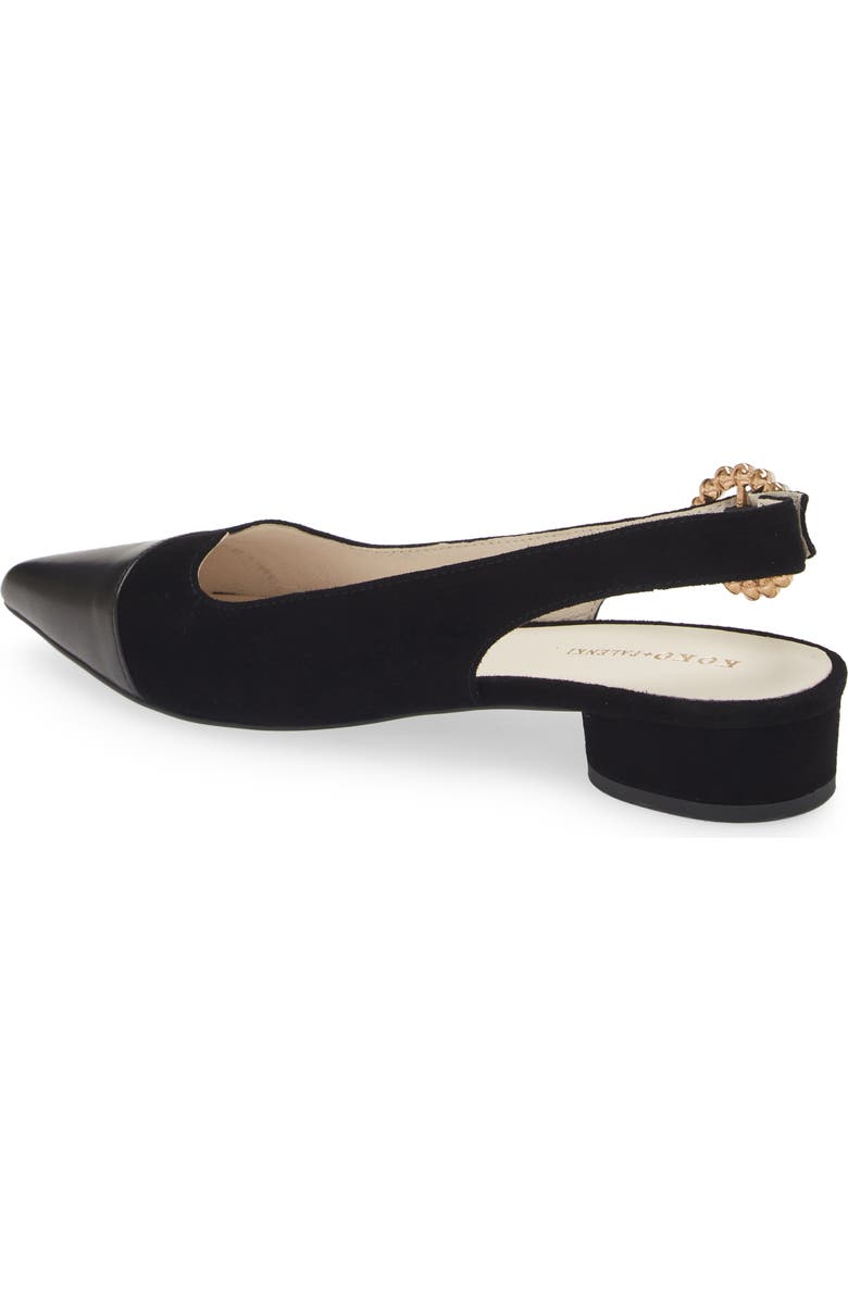 KOKO + PALENKI Stella Pointed Cap Toe Slingback Pump, Alternate, color,