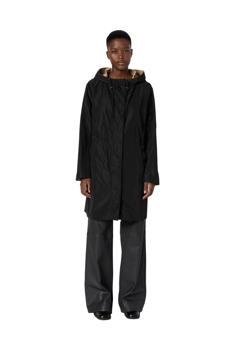 Ximena Hooded Reversible Parka Coat, Main, color, Black