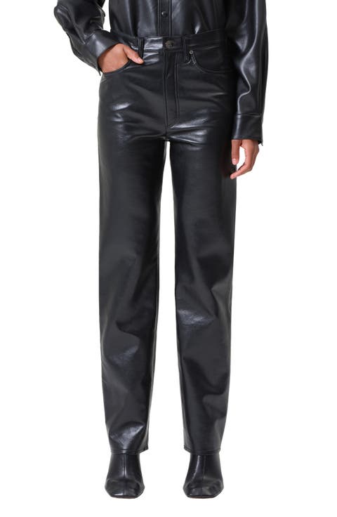 Women's AGOLDE Leather & Faux Leather Pants & Leggings
