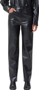 AGOLDE '90s Pinch Waist Straight Leg Leather Blend Pants