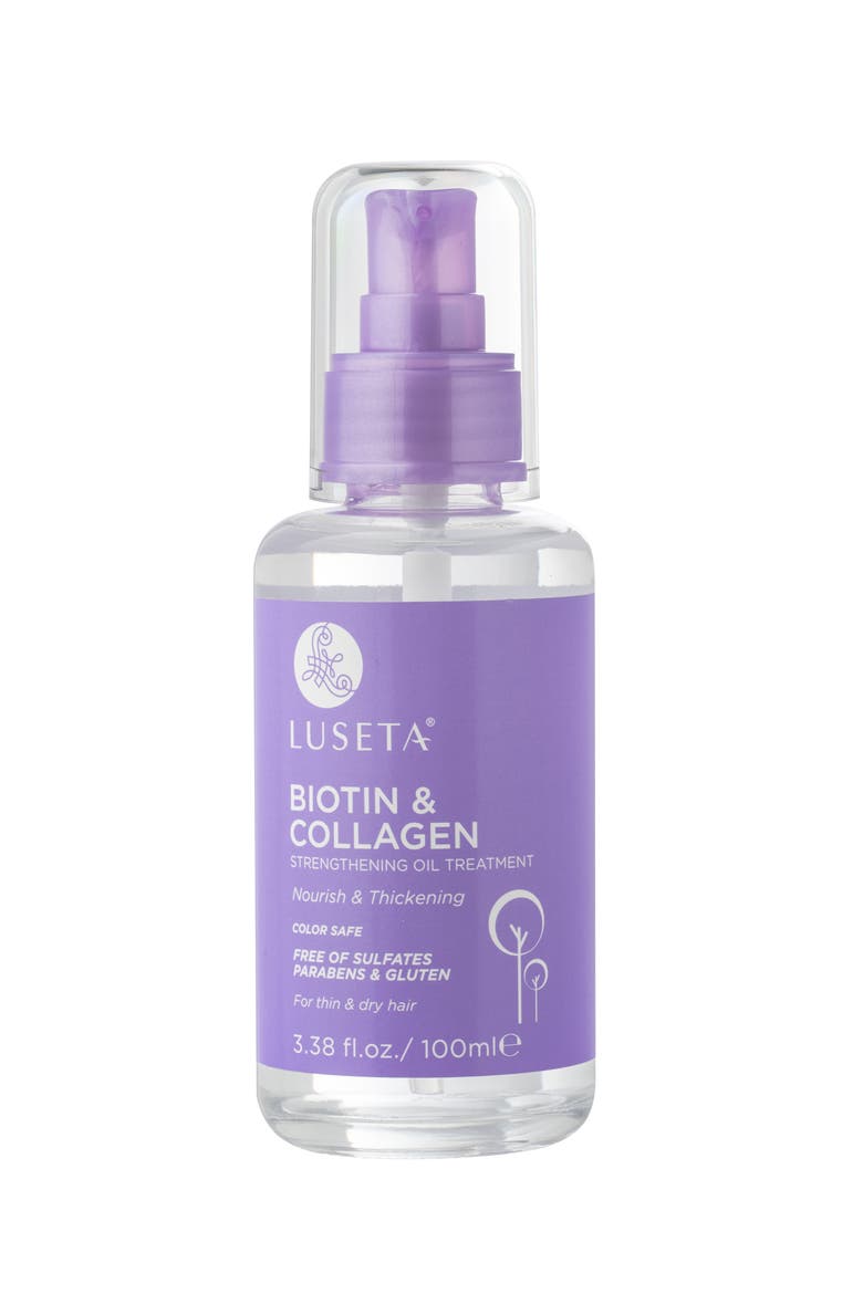 Biotin & Collagen Strengthen Oil Treatment, Main, color, NO COLOR