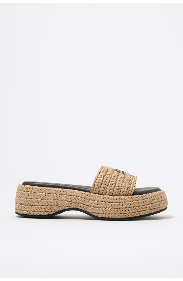 Bimba y Lola Raffia Sandals, Main, color, Natural