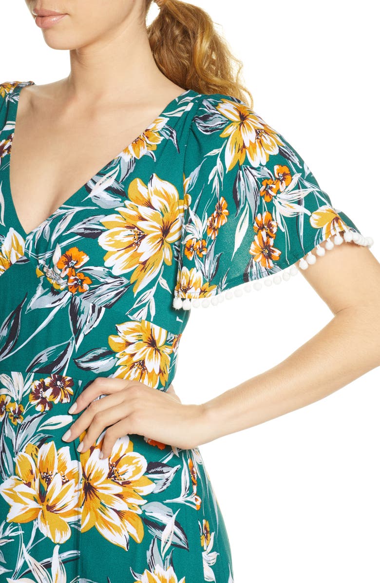 French Connection Claribel Floral Maxi Dress, Alternate, color, 
