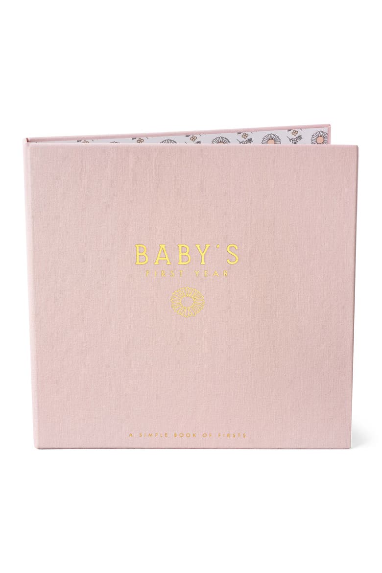 'Baby's First Year' Wildflower Meadow Memory Book, Alternate, color, BLUSH