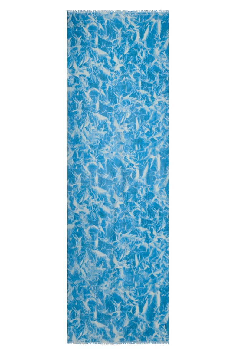 Whitecaps Cashmere Fringe Scarf, Alternate, color, TWILIGHT