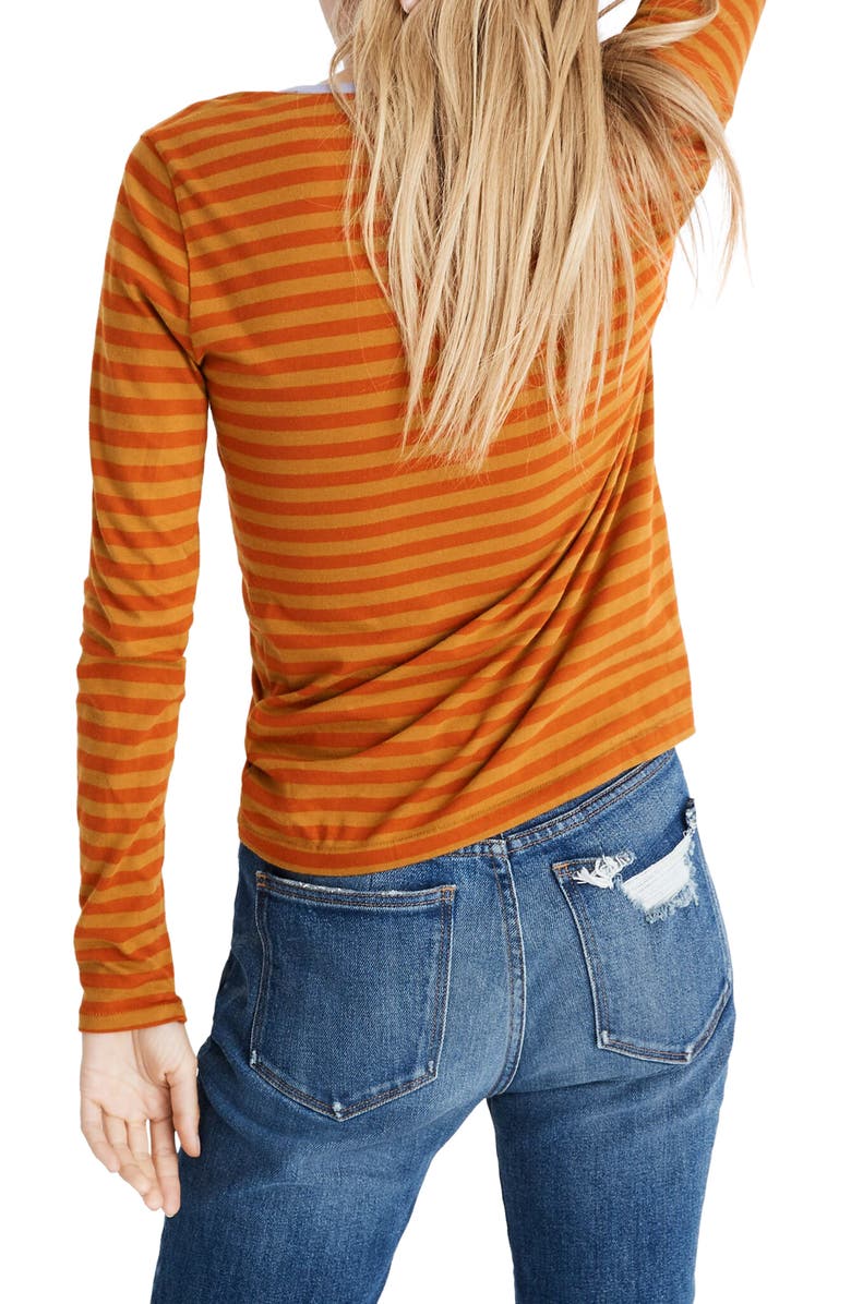 Madewell Northside Long Sleeve Vintage Tee in Driggs Stripe, Alternate, color, 