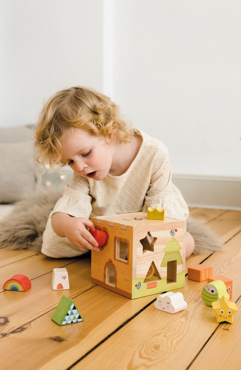 Bababoo and friends<sup>®</sup> Bababoo Lion Castle Sorting Cube, Alternate, color, Multi / Orange