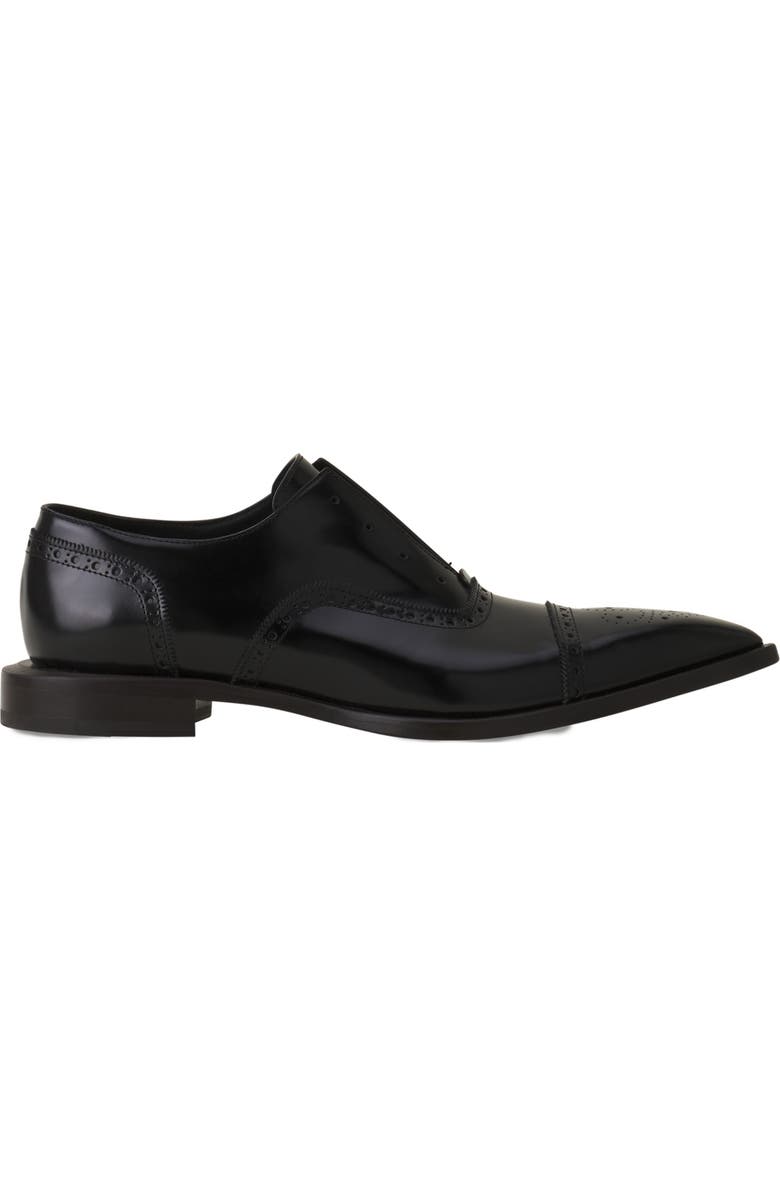 Lanvin Brogue Oxford Shoe In Shiny Leather, Main, color, Black