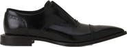 Lanvin Brogue Oxford Shoe In Shiny Leather