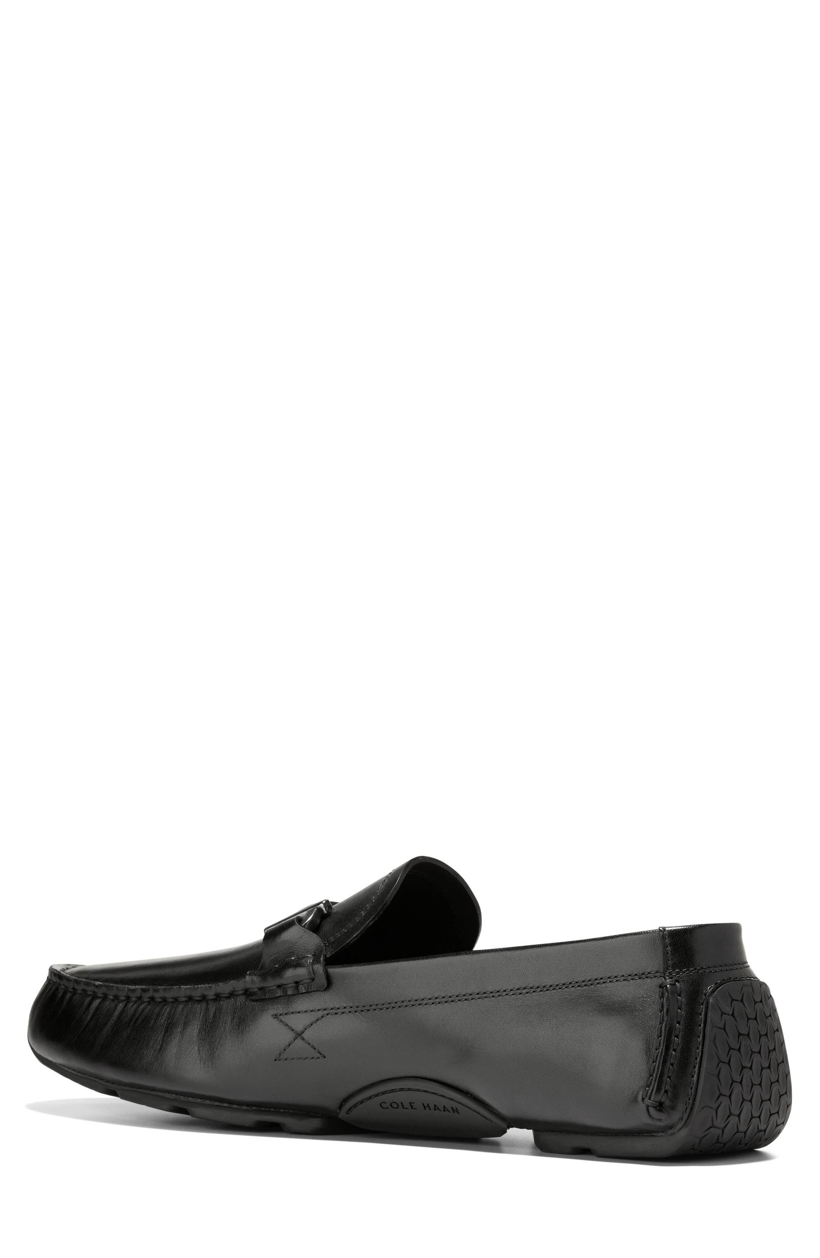 Cole Haan Donohue Grand Bit Driving Shoe, Alternate, color, Black / Black
