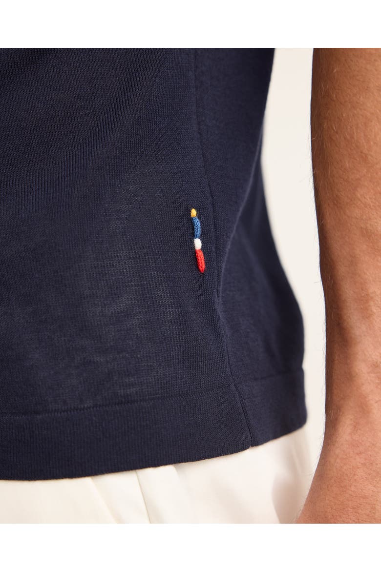 Keeling Tailored-Fit Polo Shirt, Alternate, color, NIGHT IRIS/CASHEW