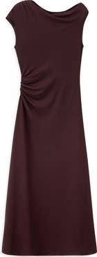 MANGO Ruched Maxi Dress