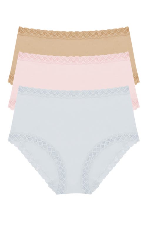 Natori Bliss Cotton Full Brief 3-pack In Multi