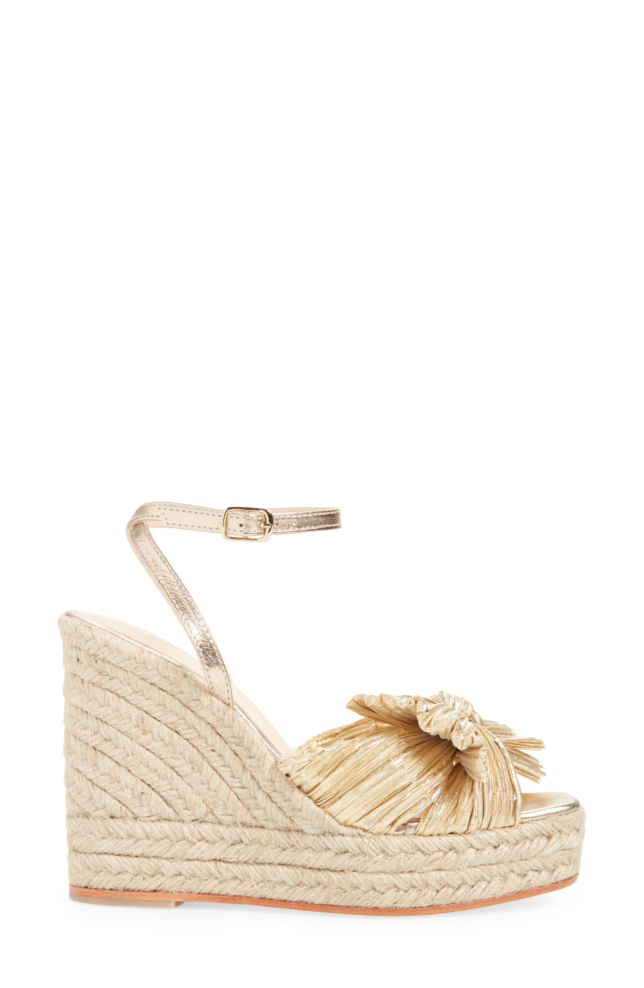 Loeffler Randall Peri Knotted Wedge, Alternate, color, Gold