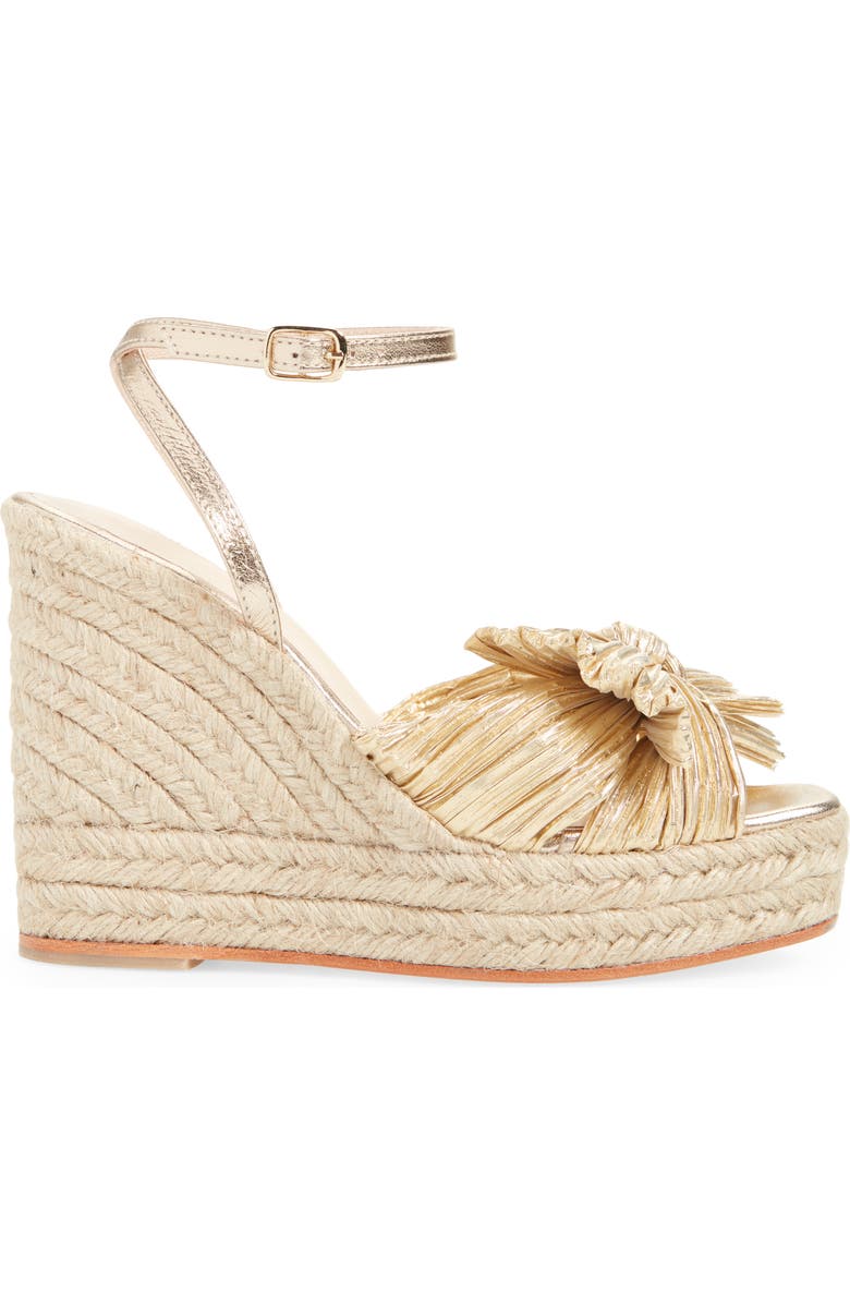 Loeffler Randall Peri Knotted Wedge, Alternate, color, Gold