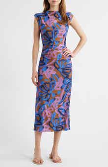 Cleobella Carrie Floral Mesh Midi Dress