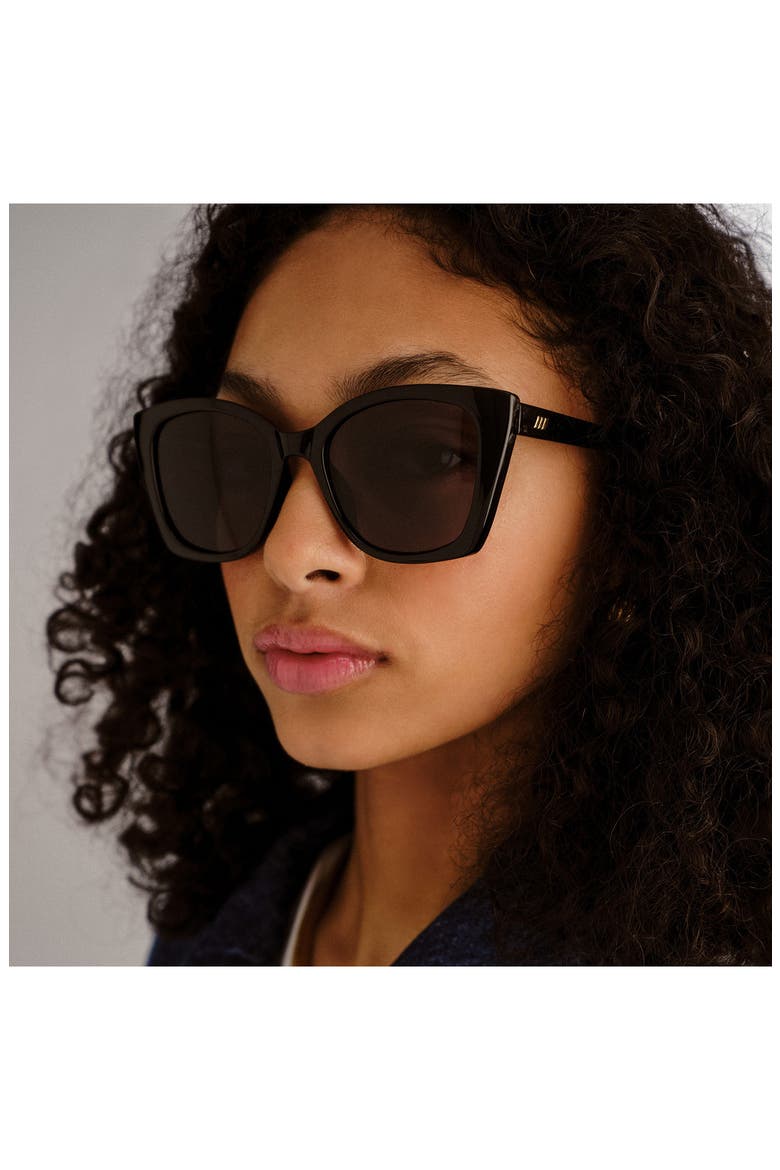 Incantation 52mm Square Sunglasses, Alternate, color, BLACK/ SMOKE MONO
